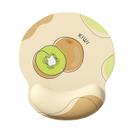 Mouse Pad Creative Kiwi Fruit Design com pulso de silicone 3D
