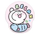 Mouse Pad Cute Cat Cartoon com apoio de pulso 25,3x23x2,5 cm