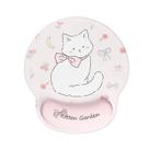 Mouse Pad Cute Kitten Garden para descanso de pulso 188x227mm de silicone