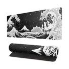 Mouse Pad De Borracha Antiderrapante Com Bordas Costuradas, Estampa De Flor De Cerejeira Japonesa