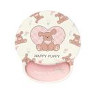 Mouse pad de suporte de pulso Cute Happy Puppy Design Mouse pad de suporte de pulso Cute Happy Puppy Design