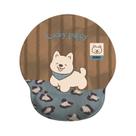 Mouse pad de suporte de pulso Cute Lucky Puppy Design