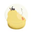 Mouse pad de suporte de pulso Cute Pear and Cat Design 188 mm x 227 mm Mouse pad de suporte de pulso Cute Pear and Cat Design 188 mm x 227 mm
