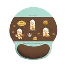 Mouse pad de suporte de pulso Cute Puppy Cake Shop Design