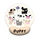 Mouse pad de suporte de pulso Cute Puppy Illustration, antiderrapante Mouse pad de suporte de pulso Cute Puppy Illustration, antiderrapante