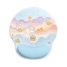 Mouse pad de suporte de pulso Cute Rabbit and Star Design