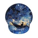 Mouse pad de suporte de pulso Cute Starry Sky Design