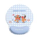 Mouse pad de suporte de pulso Lucky Puppy Design 18,8 x 22,7 cm