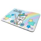 Mouse Pad Divertido - Fofo porém nervosinho! Unicórnio