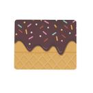 Mouse pad Divertido Retangular 22x18 Sorvete Chocolate Mouse pad Divertido Retangular 22x18 Sorvete Chocolate