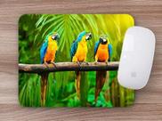 Mouse Pad Emborrachado Personalizado Animais Exóticos Selvagens