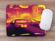 Mouse Pad Emborrachado Personalizado Carro Tunado Tunnig No Entardecer