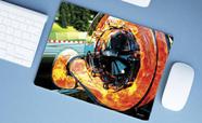 Mouse Pad Emborrachado Personalizado Grande Carro Tunado Tunnig Turbo Pegando Fogo