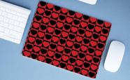 Mouse Pad Emborrachado Personalizado Grande Corações