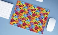 Mouse Pad Emborrachado Personalizado Grande Emojis