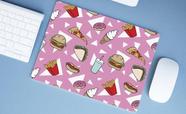 Mouse Pad Emborrachado Personalizado Grande Fast Food