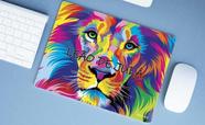 Mouse Pad Emborrachado Personalizado Grande Leão de Judá