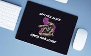 Mouse Pad Emborrachado Personalizado Grande Skate Astronauta Skatista