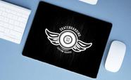 Mouse Pad Emborrachado Personalizado Grande Skate Logo Comasas