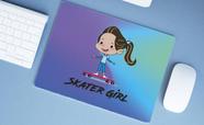 Mouse Pad Emborrachado Personalizado Grande Skate Skater Girl