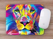 Mouse Pad Emborrachado Personalizado Leão de Judá