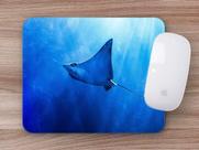 Mouse Pad Emborrachado Personalizado Praia Mar Oceano Peixe