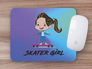 Mouse Pad Emborrachado Personalizado Skate Skater Girl