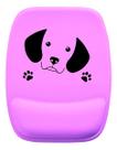 Mouse Pad Ergonomico Cachorro Roxo Patinhas