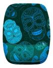 Mouse Pad Ergonomico Caveiras Azul Claro
