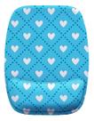 Mouse Pad Ergonomico Corações Traço Azul