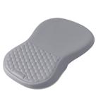 Mouse pad ergonômico em espuma viscoelástica, suporte de pulso, couro