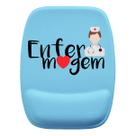 Mouse Pad Ergonomico Enfermagem Profissão Azul