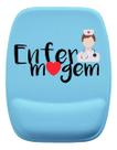 Mouse Pad Ergonomico Enfermagem Profissão Azul