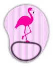 Mouse Pad Ergonômico Flamingos