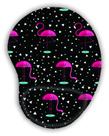 Mouse Pad Ergonômico Flamingos