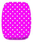 Mouse Pad Ergonomico Fundo Rosa Bolinhas Branca