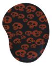 Mouse Pad Ergonômico Gota Caveira Laranja