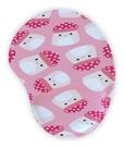 Mouse Pad Ergonômico Gota Cogumelo Fofinho Rosa