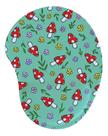 Mouse Pad Ergonômico Gota Cogumelo Vermelho