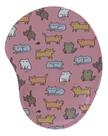 Mouse Pad Ergonômico Gota Gatos Brincalhão