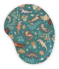 Mouse Pad Ergonômico Gota Lagartixas Outono Verde Colordrilo