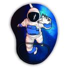 Mouse Pad Ergonomico Gota Lua Astronauta Bandeira