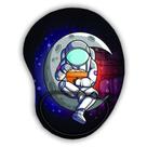 Mouse Pad Ergonomico Gota Lua Astronauta Bandeira