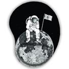 Mouse Pad Ergonomico Gota Lua Astronauta Bandeira