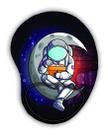 Mouse Pad Ergonomico Gota Lua Astronauta Bandeira