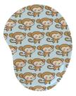 Mouse Pad Ergonômico Gota Macaco Fofinho