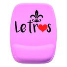 Mouse Pad Ergonomico Letras Curso Rosa