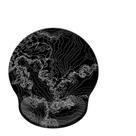 Mouse Pad ergonômico para descanso de pulso em silicone 250x220x23mm preto