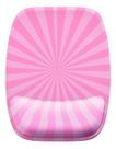 Mouse Pad Ergonomico Raios Rosa Efeito