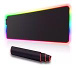 Mouse Pad Ergonomico Rgb Gamer Exbom Profissisonal Extra G Cor Preto Desenho impresso Liso